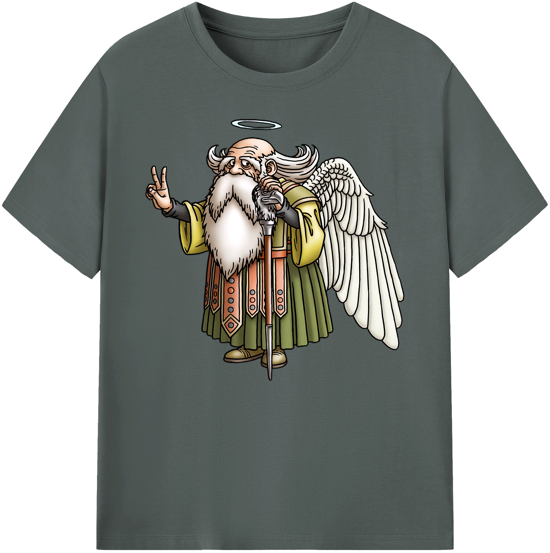 （画像用） ドラゴンクエスト Doragon Kuesuto Dragon Quest 綿100％ メンズ半袖Tシャツ｜肌触りやわらか＆通気性